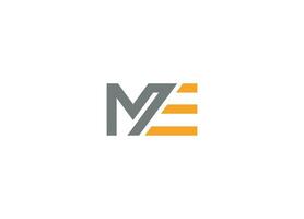 ME modern logo design vector icon template with white background