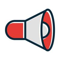 Speaker Vector Thick Line Filled Dark Colors Icons For Personal And Commercial Use.