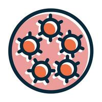 HPV Vector Thick Line Filled Dark Colors Icons For Personal And Commercial Use.