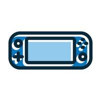 Game Console Vector Thick Line Filled Dark Colors Icons For Personal And Commercial Use.