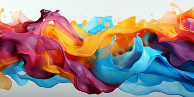 Abstract colorful Graphic motion on background, creative waves of gradient color smoke and liquid photo