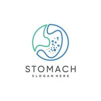 Stomach design element icon vector with creative modern concept