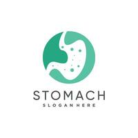 Stomach design element icon vector with creative modern concept