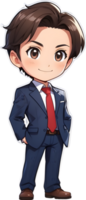 adorabile cartone animato ragazzo, dolce ragazzo carattere, carino bambino avatar ai generativo png