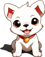 chien, chien ami, chien dessin animé chien illustration ai génératif png