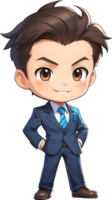 Adorable cartoon boy, sweet kid character, cute child avatar ai generative png