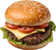 cheeseburger, végétarien Burger, Bacon Burger, un barbecue Burger, ai génératif png