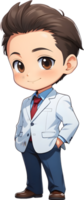 adorabile cartone animato ragazzo, dolce ragazzo carattere, carino bambino avatar ai generativo png