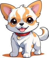 chien, chien ami, chien dessin animé chien illustration ai génératif png