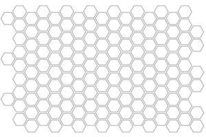 blanco o negro hexagonal estampado antecedentes diseño ilustración vector eps