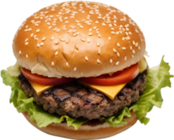 Cheeseburger, Vegetarisch Burger, Speck Burger ai generativ png