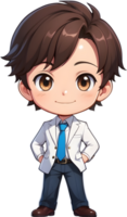 Adorable cartoon boy, sweet kid character, cute child avatar ai generative png