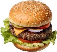 Cheeseburger, Vegetarisch Burger, Speck Burger, Grill Burger, ai generativ png