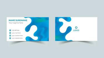 Modern abstract business card design vector template