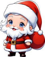 Santa Claus, Kris Kringle, Father Christmas, jolly old man, ai generative png