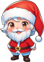 Santa Klaus, kris kringle, Vater Weihnachten, lustig alt Mann, ai generativ png