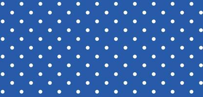 Polkadot background with color blue and white vector