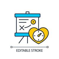 2D editable coordinate with educational institutions icon representing parenting children with health issues, isolated vector, thin line illustration. vector