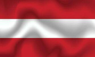 plano ilustración de Austria bandera. Austria bandera diseño. Austria ola bandera. vector