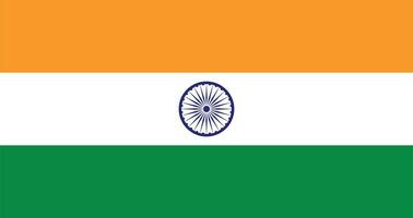 Flat Illustration of India flag. India flag design. vector