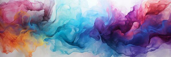 Abstract colorful Graphic motion on background, creative waves of gradient color smoke and liquid, AI Generative photo