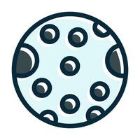 Moon Vector Thick Line Filled Dark Colors Icons For Personal And Commercial Use.