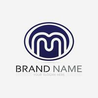 M Letter Logo Template vector