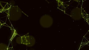 Abstract polygon background, technology and futuristic communication concept. video