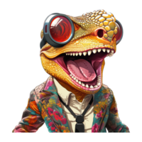 cute lizard . AI Generated png