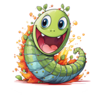 cute caterpillar . AI Generated png