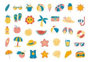 Summer Beach Holiday Element Set vector