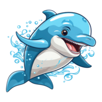 cute dolphin . AI Generated png