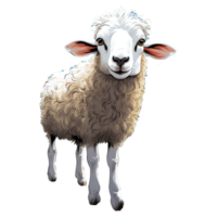 cute sheep . AI Generated png