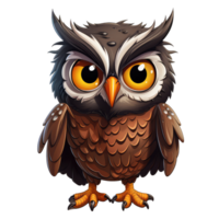 cute Owl . AI Generated png