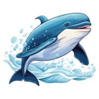 cute whale . AI Generated png