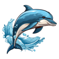 cute dolphin . AI Generated png