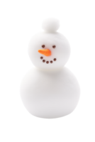 3d render of a snowman isolated on transparent background png