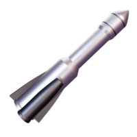 3D rendering Rocket png