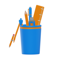 Stationery School 3D Icon png