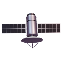 3D rendering Satellite png