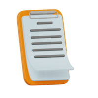 Clipboard 3D Icon png