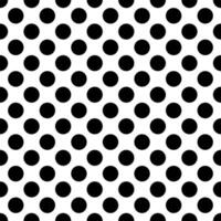 black circle seamless pattern on white background vector