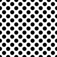 black circle seamless pattern on white background vector