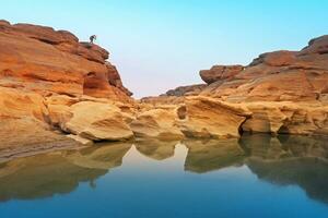 Sam Pan Bok in Mae Kong river. Ubonratchathani Province photo