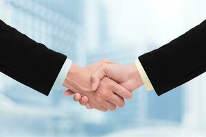 Business handshake and business people concepts. photo