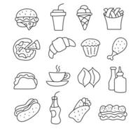 kawaii food collection, kawaii food social media post, kawaii banner, kawaii pattern, kawaii background vector