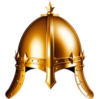 Golden King Royal Helmet. AI Generative png