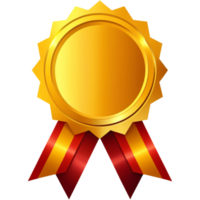 Golden medal icon. AI Generative png