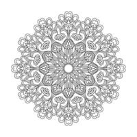 Enchanted Universe adult mandala coloring book page for kdp book interior vector