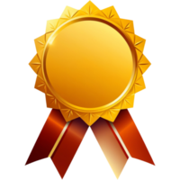 golden Medaille Symbol. ai generativ png